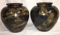 Pair Of Art Deco Marble Vases