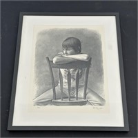 Ken Danby's "Boy in Chair" Limited Edition Origina