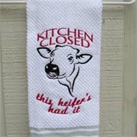 NEW! Kitchen Closed, this heifer's had it" Saying