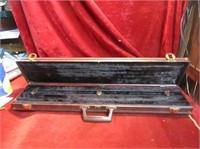 Very nice hard leather pool cue case.