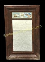 Ogee Mirror with Eglomise Panel