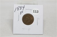 1884 F Indian Head Cent
