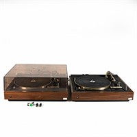 (2) Dual 1237 Automatic Belt Drive Turntables