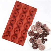 New- Flunyina Silicone Spiral Candy Molds 4 Packs