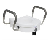 Equate Raised Toilet Seat With Handles, 5"  Seat
