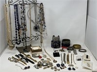 Assortment of costume jewelry and jewelry