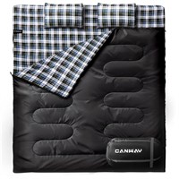 CANWAY Double Sleeping Bag for Adults 2 Person...