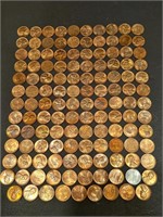 Collection of 129 Uncirculated Lincoln Wheat Cent