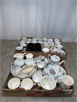Large lot of tea cups, saucers and misc coffee