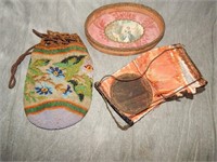 Antique Beaded Purse & Ladies Dresser Items