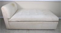 Cream Upholstered Chaise Lounge
