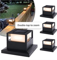 New Viewsun 4 Pack Solar Post Lights, Outdoor