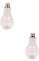 New, NOLITOY 2 Sets Bulb Bottle Clear Vase
