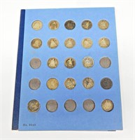 19 SEATED DIMES in WHITMAN FOLDER