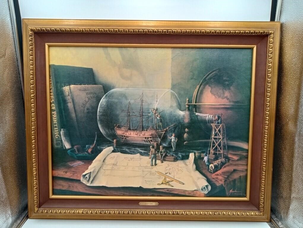 SHIPYARD ED Wayne Miracle 1977 Oil on canvas