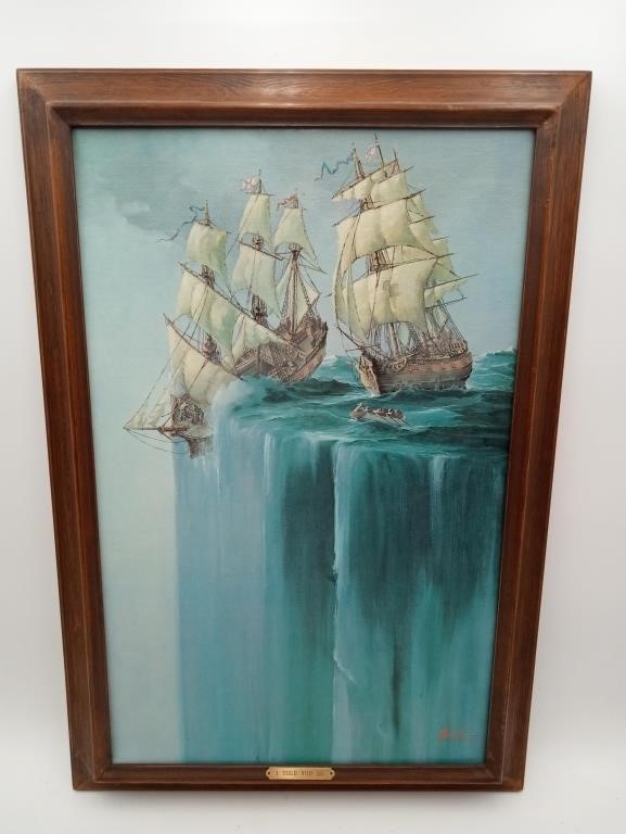 I TOLD YOU SO Ed Miracle MCM '76 Art oil Painting