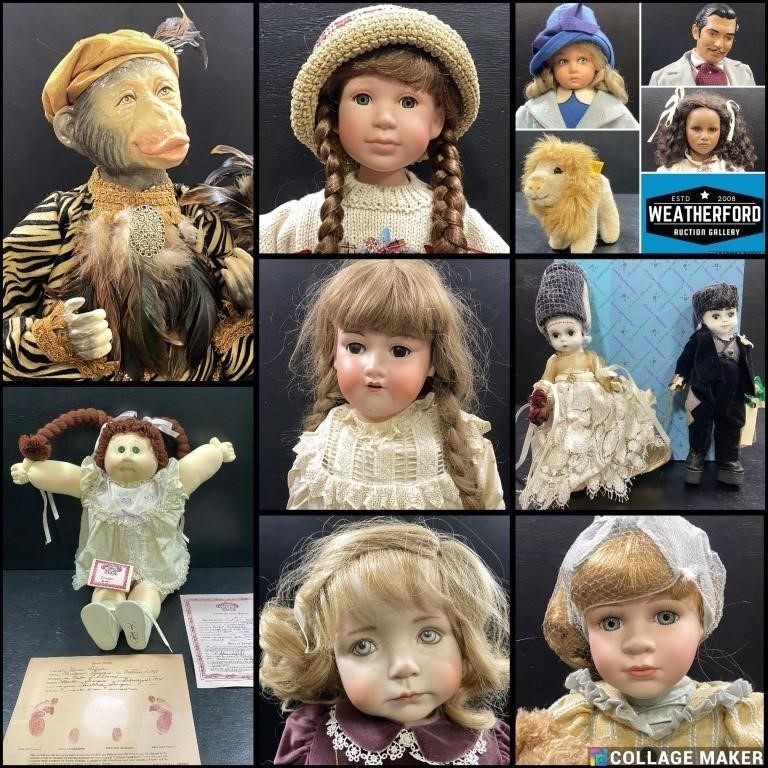 Doll Auction Extraordinaire by Weatherford Auction Gallery