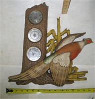 Vtg Burwood Products Co. Pheasant Barometer