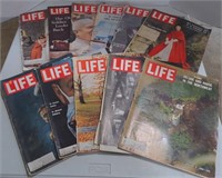 (AB) Vtg Life magazines, assorted years