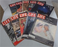 (AB) Vtg Life magazines, assorted years