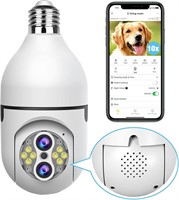 NEW $64 WiFi Light Bulb Security Camera w/10X Zoom