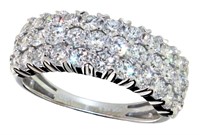 Brilliant 2.05 ct VS Lab Diamond Anniversary Ring
