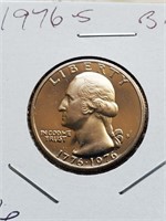 Bicentennial 1976-S Clad Proof Washington Quarter