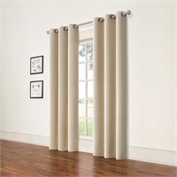 Eclipse Natural Grommet Blackout Curtain - 37 in.