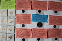 Display of Lincoln Head Cents & Liberia Coin (17)