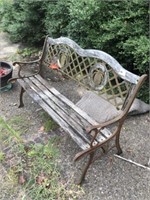 Iron Park Porch Bench (50" Wide)