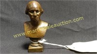 Early Miniature Bronze Bust - George Washington