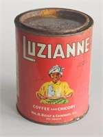 VTG LOUISIANA COFFEE AND CHICORY TIN WITH LID