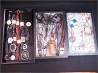 Group of jewelry and watches including Sarah