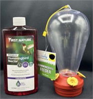 9in Hummingbird Feeder & 16oz Nectar Concentrate