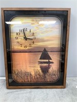 Clock  Approx. 21x27  NOT SHIPPABLE  NOT TESTED