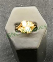Ladies ring,14k gold filled cubic zirconia and