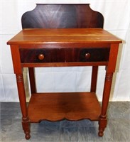 Antique Sheraton Style One Drawer Table Washstand