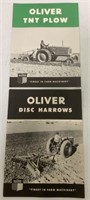 2 Brochures-Oliver TNT Plow & Disc Harrows