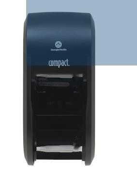 COMPACT 2-ROLL HI-CAPACITY TOILET PAPER DISPENSER