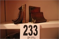 Pair Of Brass Bookends (Rm 7)