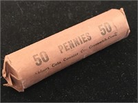 Complete Roll of Wheat Pennies