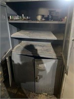 Large grey steel storage cabinet