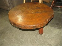 OLD RUSTIC TABLE FROM LOG CABIN -- 26 X 13
