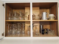Collection of stemware & more