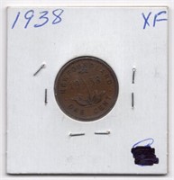 1938 Newfoundland 1 Cent Coin