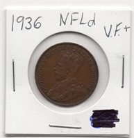 1936 Newfoundland Large Cent