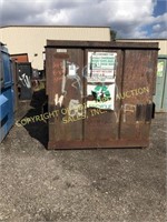 (8) 8yd steel front load dumpsters