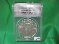 MS69 Silver Eagle 1993