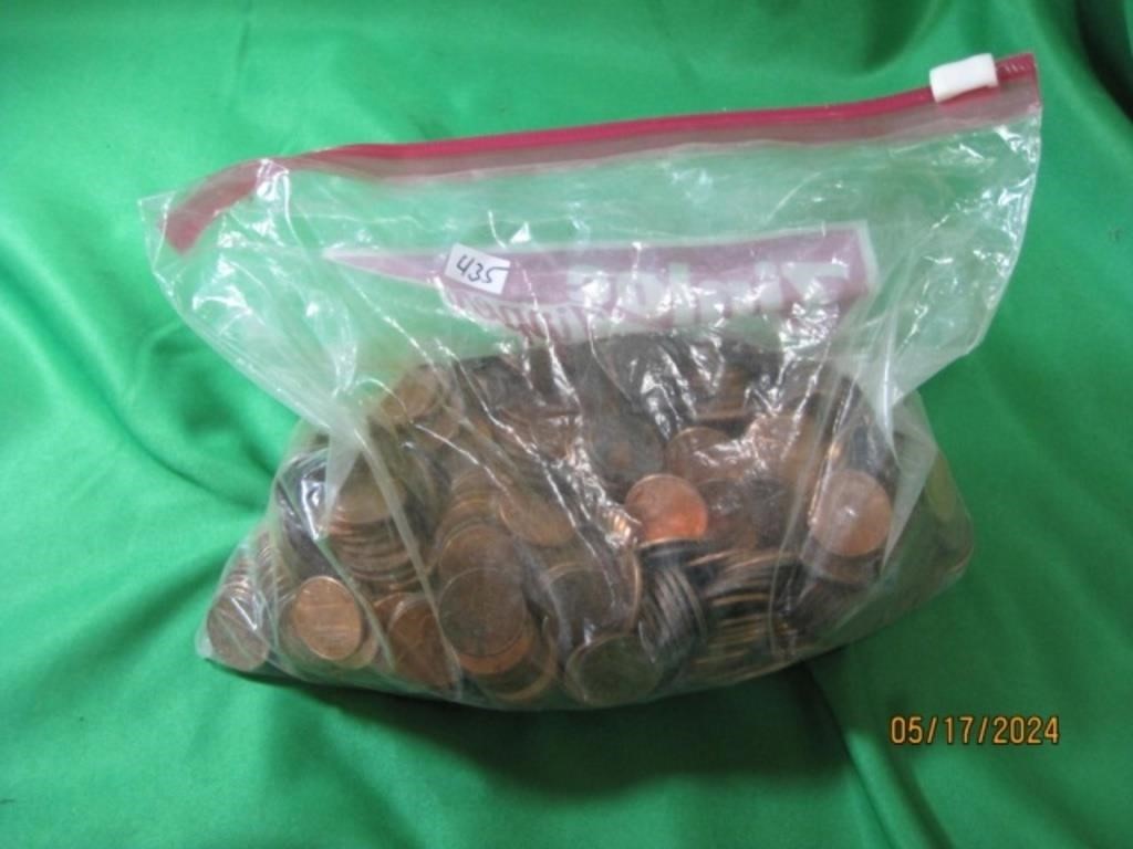 Bag of Unsearched Modern Pennies UNC-Red Mix 3lb.