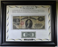 1917 $1 LEGAL TENDER in FRAME CIRC